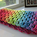 Graduated granny square blanket