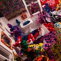 Crocheted room by Olek